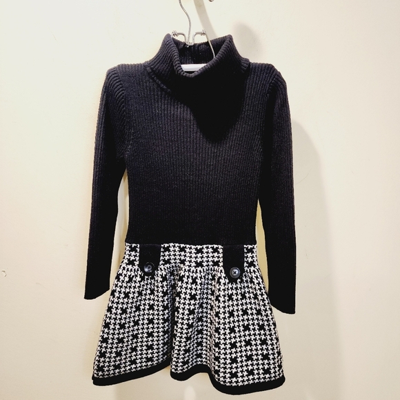 Maggie Zoe Black Girls Sweater Dress size ( 5-6 )M - Picture 6 of 9